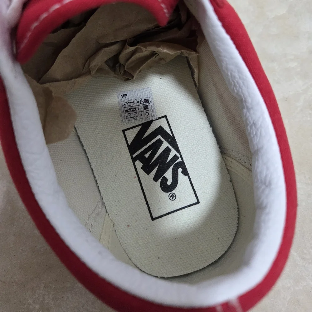 Vans Old Skool Racing Red Low Top Skate Shoe - Picture 8 of 8